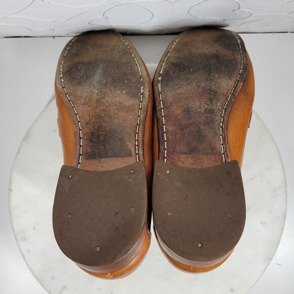Vintage Hand Sewn Oxfords Mens 11D Tanned Soft Leather Soles Casual Laces main image 11